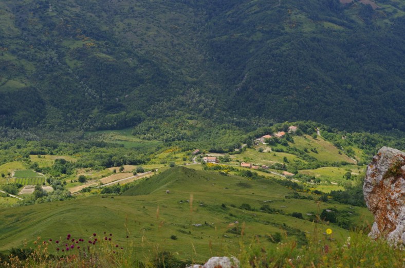 hike up to wind farm