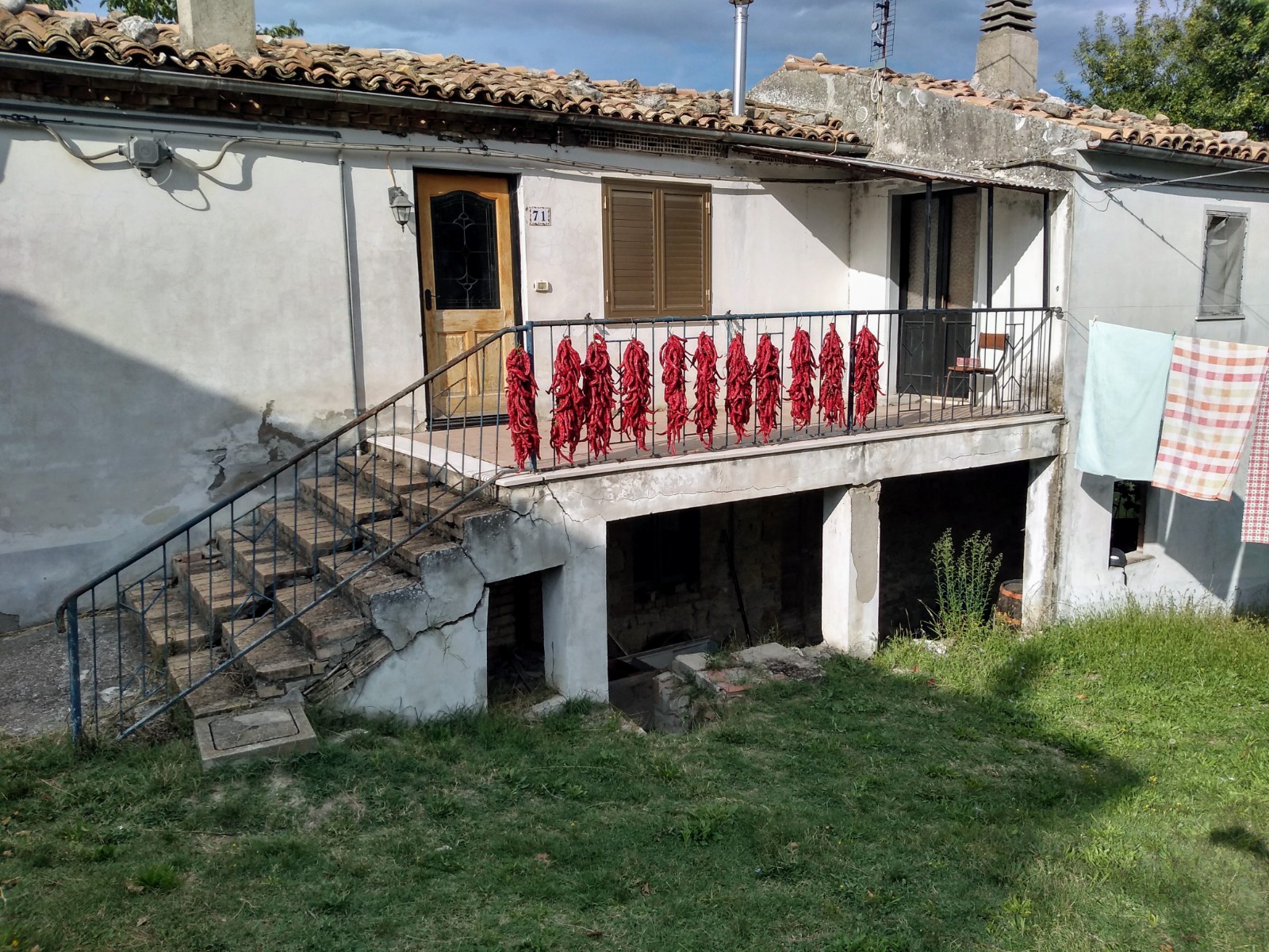 Neighbors Drying Peppers
